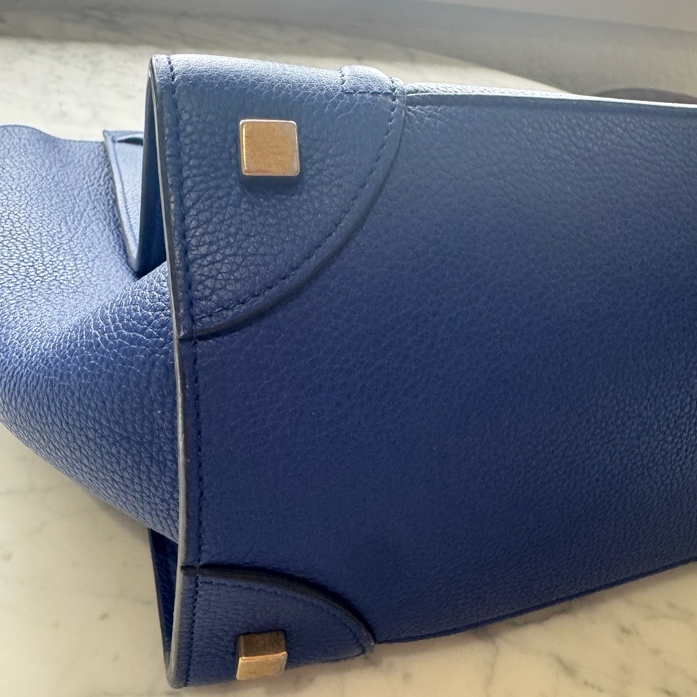 CELINE Tote Handbag Cobalt Blue - Picture 6 of 14